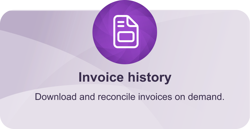 Invoice history