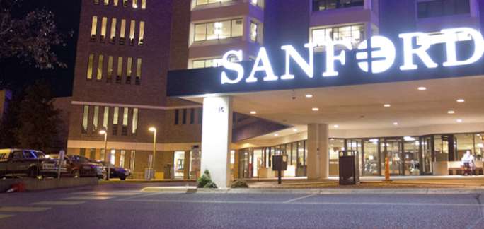 Front Entrance of Sanford Health Bismark Facility